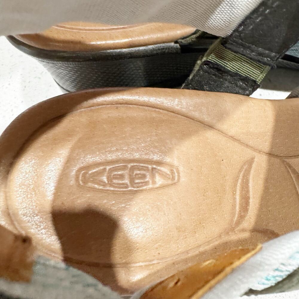 Keen Skyline Brindle Sandals Shoes Womens Sz 6.5 Brown Adjustable Strappy Wedge - Picture 5 of 7